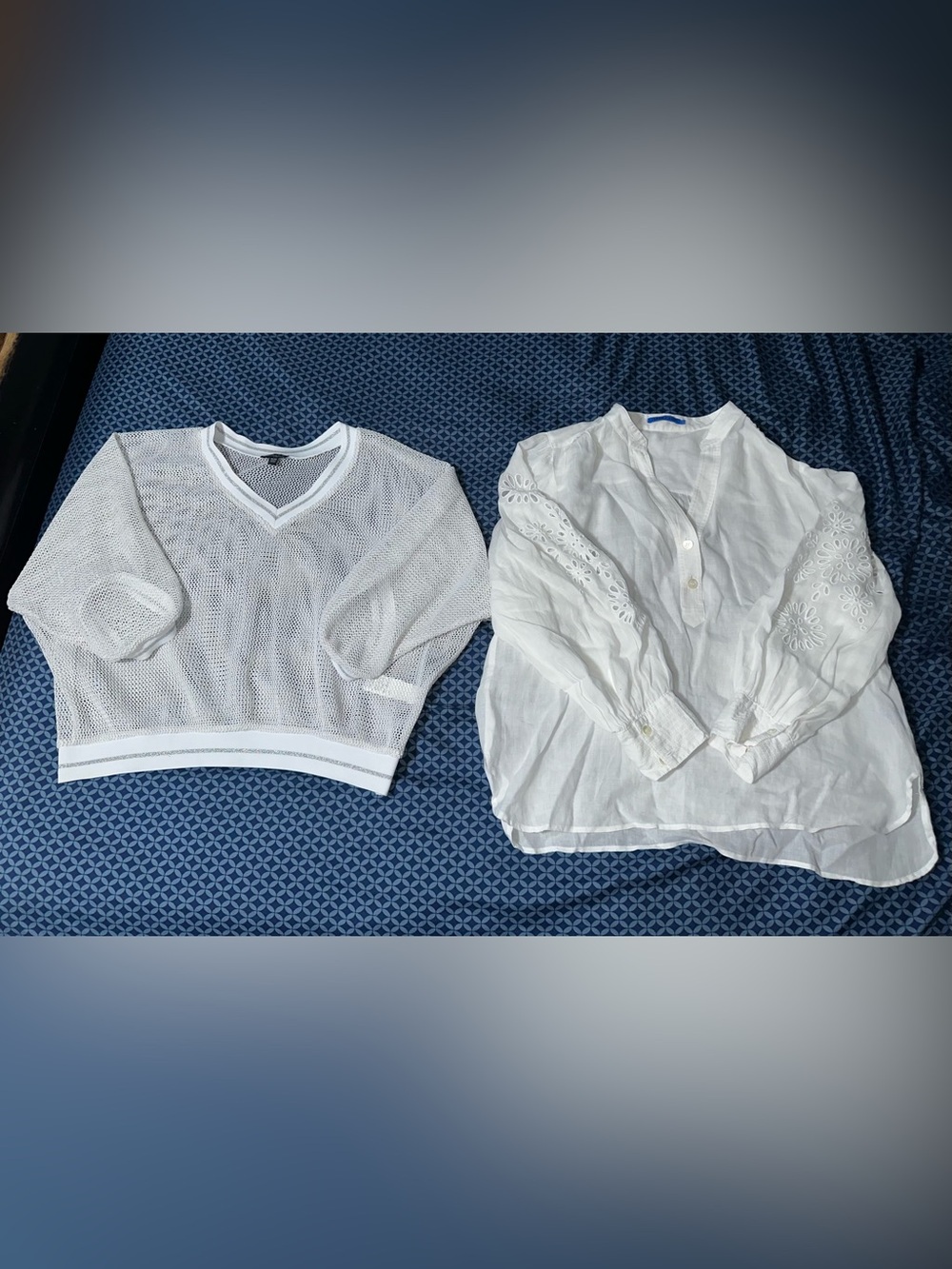 Women’s White Coastal Resort Top Bundle J. McLaughlin Conrad C Sizes M/L